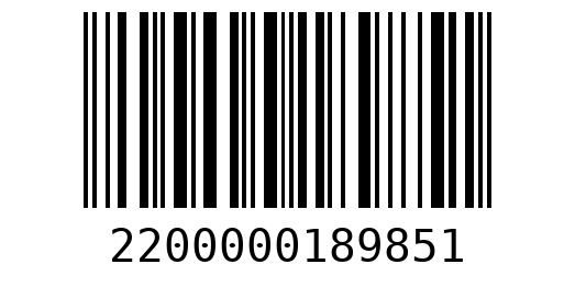Штрихкод 2200000189851