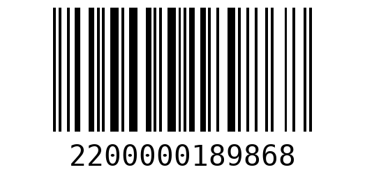 Штрихкод 2200000189868