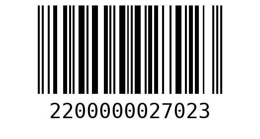 Штрихкод 2200000027023