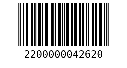 Штрихкод 2200000042620
