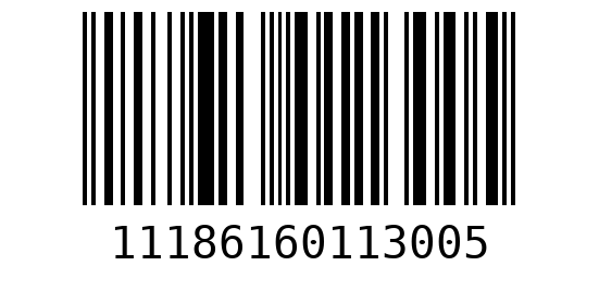 Штрихкод 11186160113001