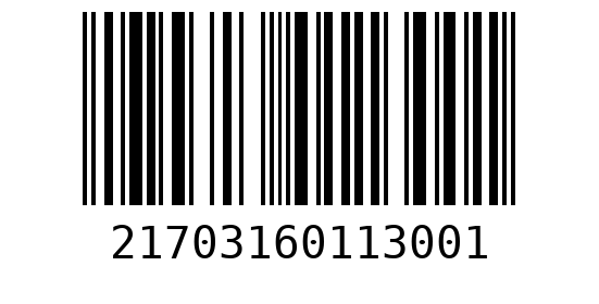 Штрихкод 21703160113000