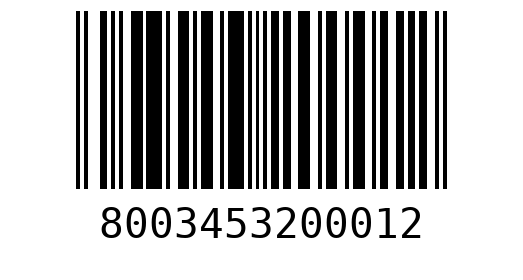 Штрихкод 8003453200012