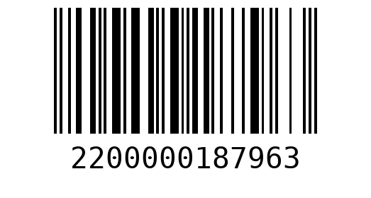 Штрихкод 2200000187963