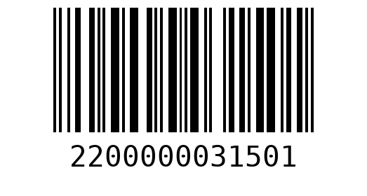 Штрихкод 2200000031501