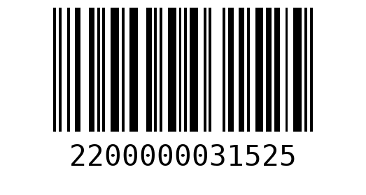 Штрихкод 2200000031525