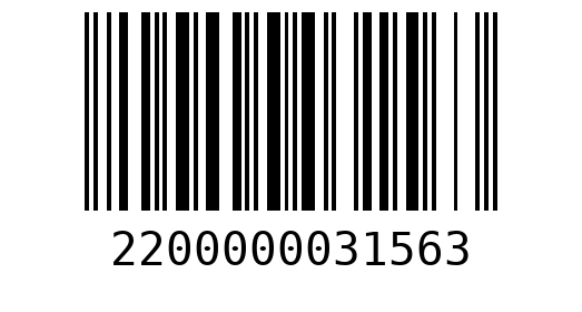Штрихкод 2200000031563