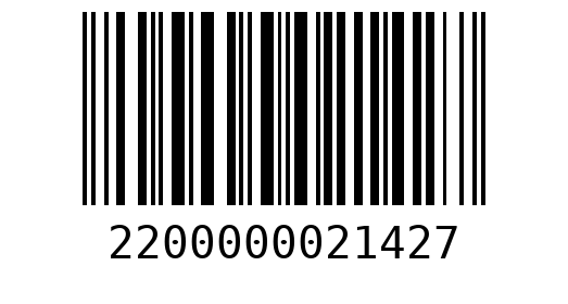 Штрихкод 2200000021427