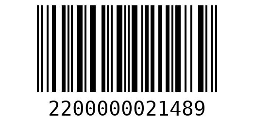 Штрихкод 2200000021489