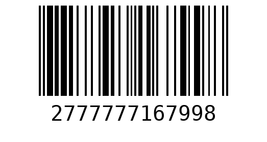 Штрихкод 2777777167998