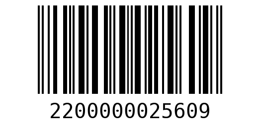 Штрихкод 2200000025609