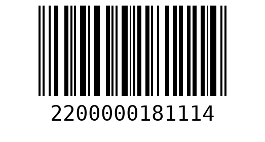 Штрихкод 2200000181114