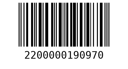 Штрихкод 2200000190970