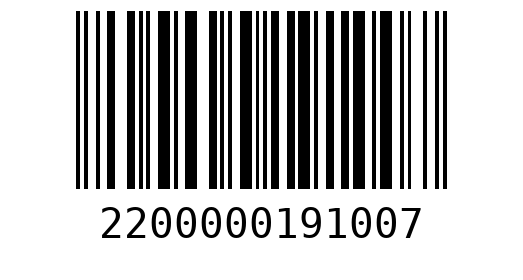 Штрихкод 2200000191007