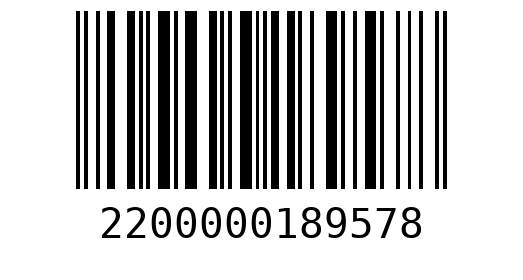 Штрихкод 2200000189578
