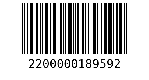 Штрихкод 2200000189592