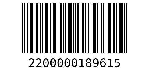 Штрихкод 2200000189615