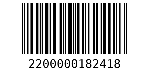 Штрихкод 2200000182418