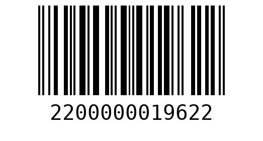 Штрихкод 2200000019622