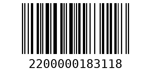Штрихкод 2200000183118