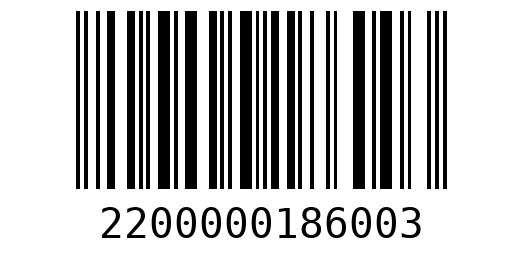 Штрихкод 2200000186003