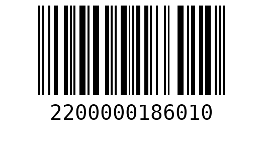 Штрихкод 2200000186010