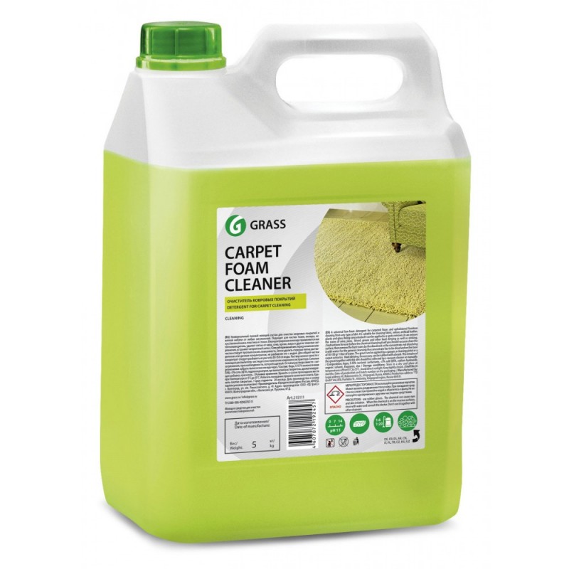 GraSS Очиститель ковровых покрытий "Carpet Foam Cleaner" (канистра 5,4 кг) 125202