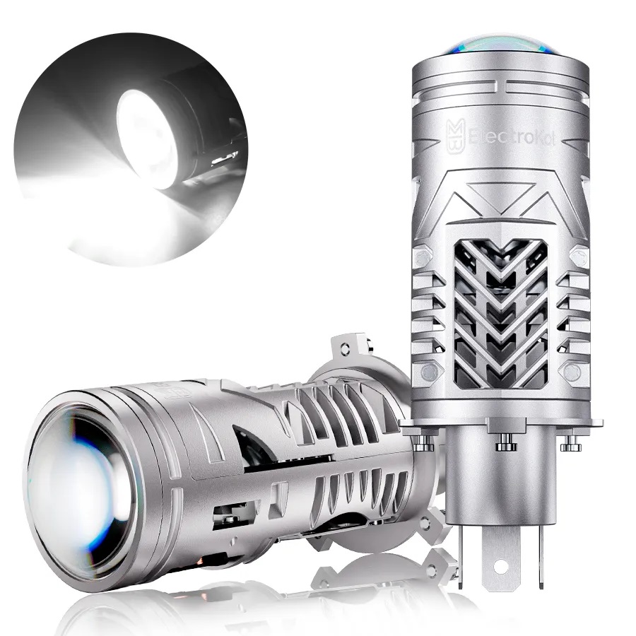 LED мини линзы ElectroKot S30 12V H4 6000K к-т 2шт