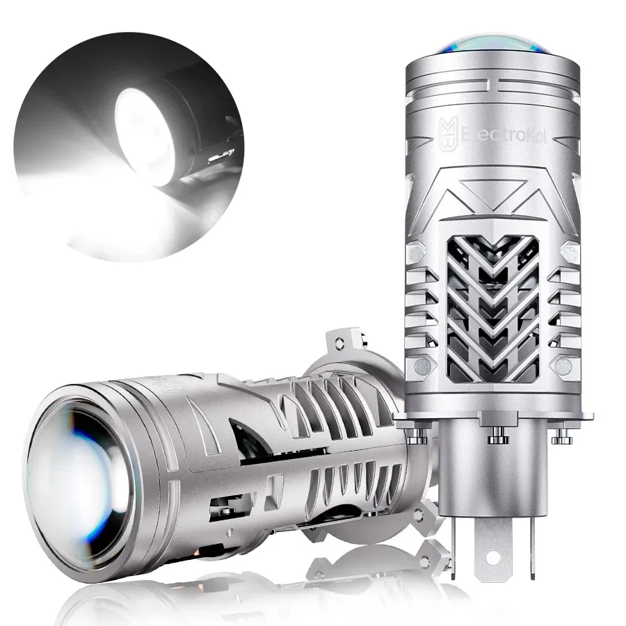 LED мини линзы ElectroKot S30 12V H4 6000K к-т 2шт