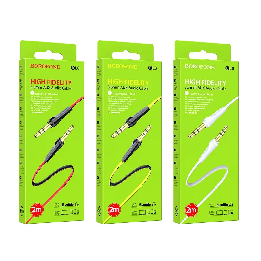 Провод 3.5 jack-Type C (AUX) BOROFONE BL19