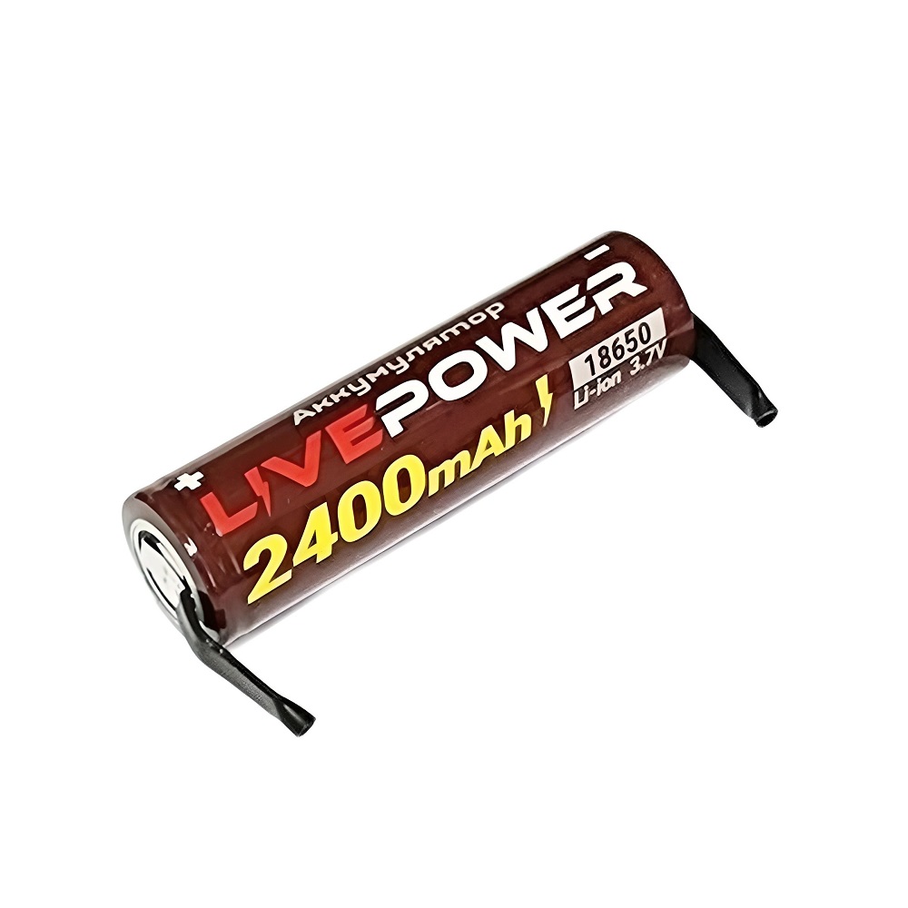 АКБ для фонаря Livepower 18650  с пластинами