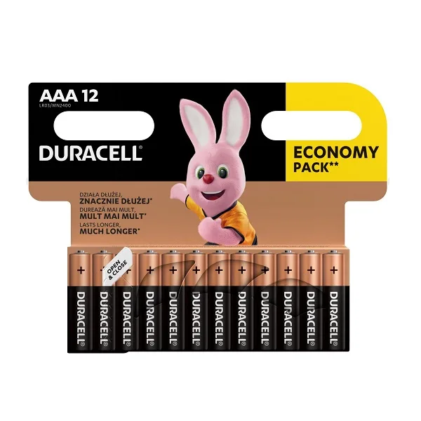 Батарейка Duracell Professional AAA LR03 алкалин. уп-18 1шт
