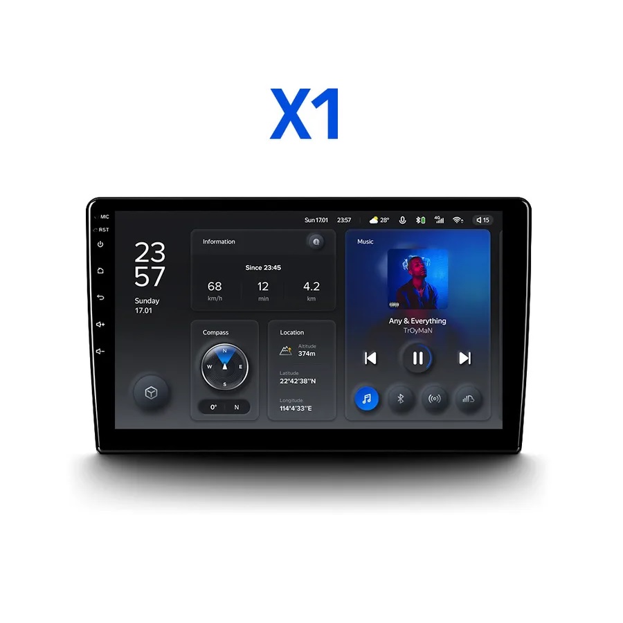 Автомагнитола TEYES X1 (ANDROID 10) 9", 8-ядер. 2GB-ОЗУ, 32GB, 4G