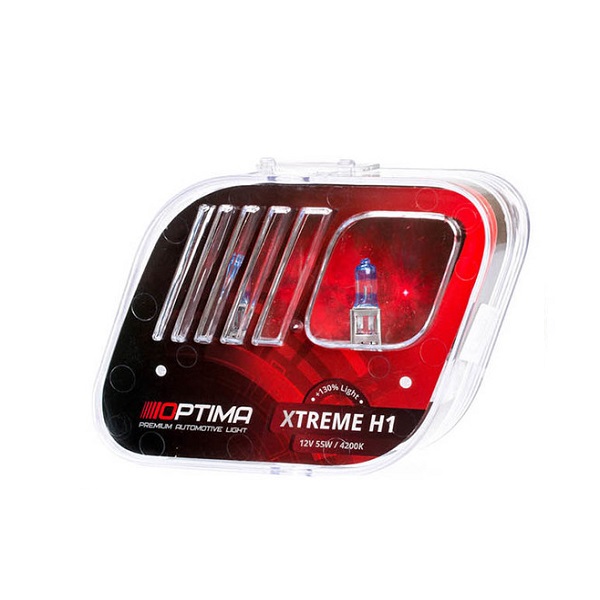 Лампа 12V OPTIMA Xtreme H1 55W +130% (Eurobox,2шт.)