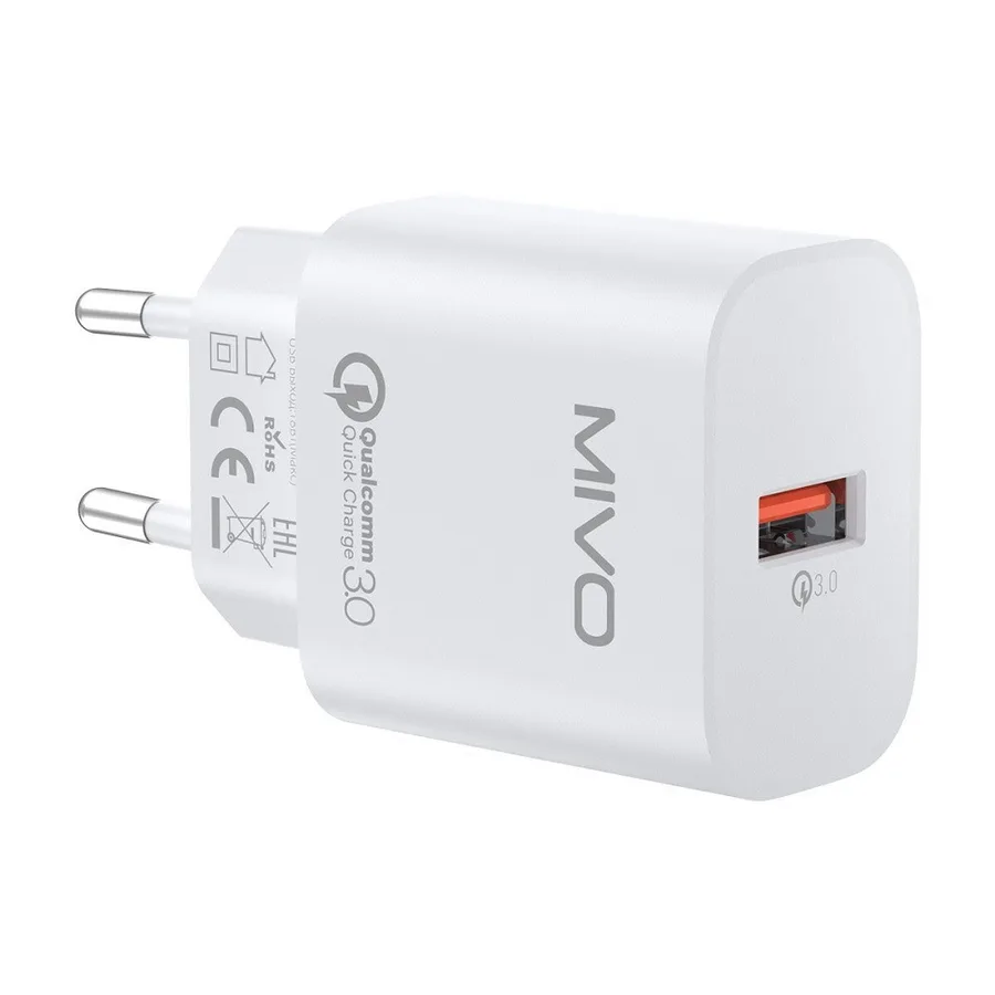 Сетевое зарядное устройство MIVO MP-328Q 1USB 18W