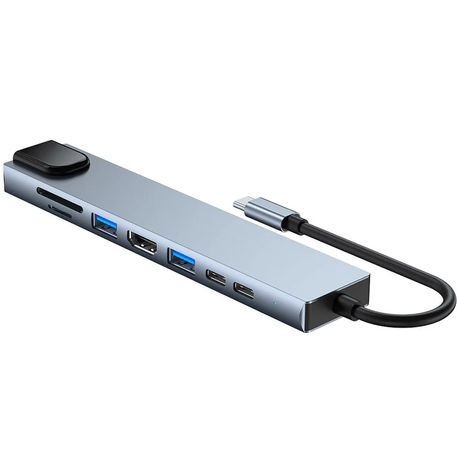 USB HUB Разветвитель MIVO MH-8011 8-in-1 (для телефона, ноотбук)
