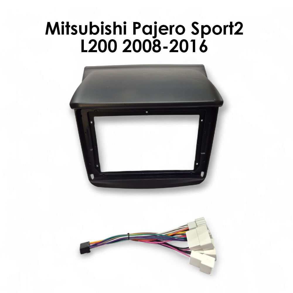 Установочный к-т для штатной а/м 9" Mitsubishi Pajero Sport2 L200 2008-2016 + проводка