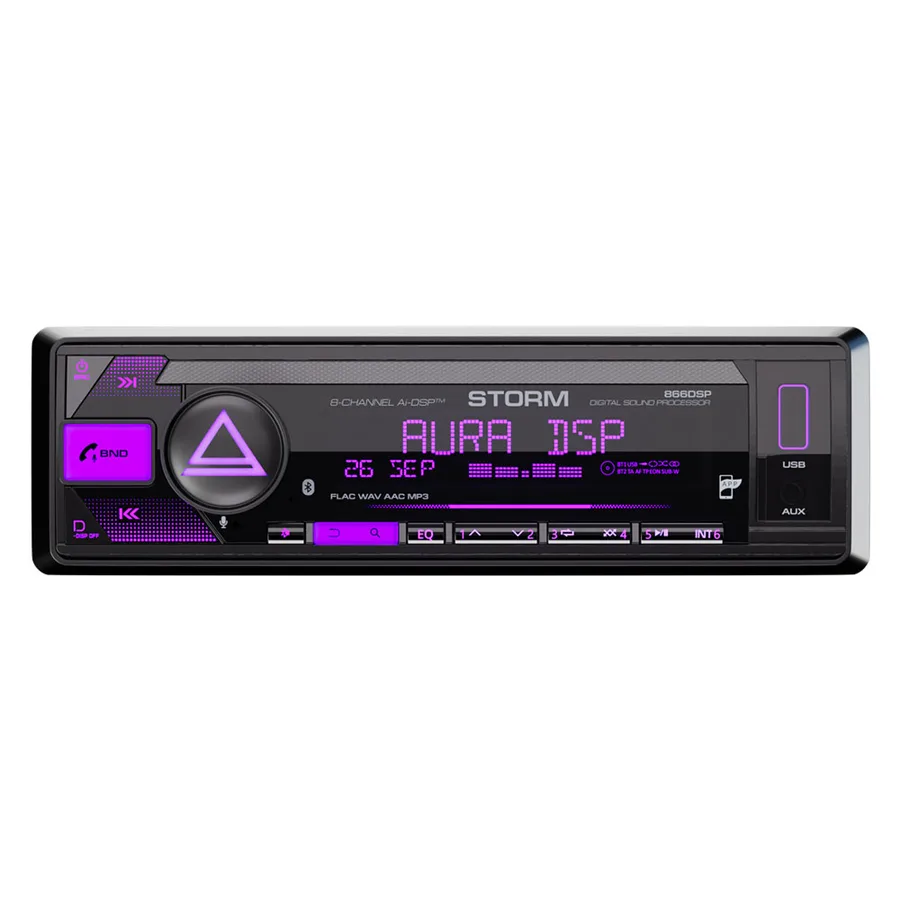 А/м AURA STORM-866DSP 8RCA,D-SWC,USB,BT 4x51W