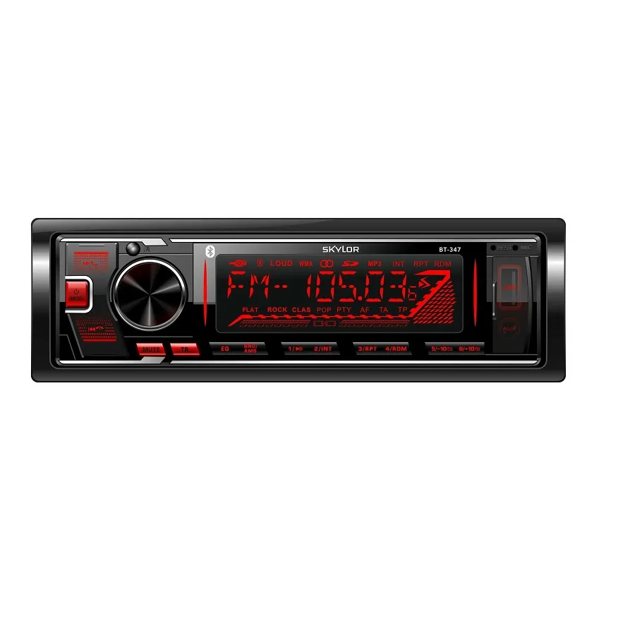 А/м SKYLOR BT-347 4*50 Multicolor MP3 SD,AUX,RCA съемн. панель