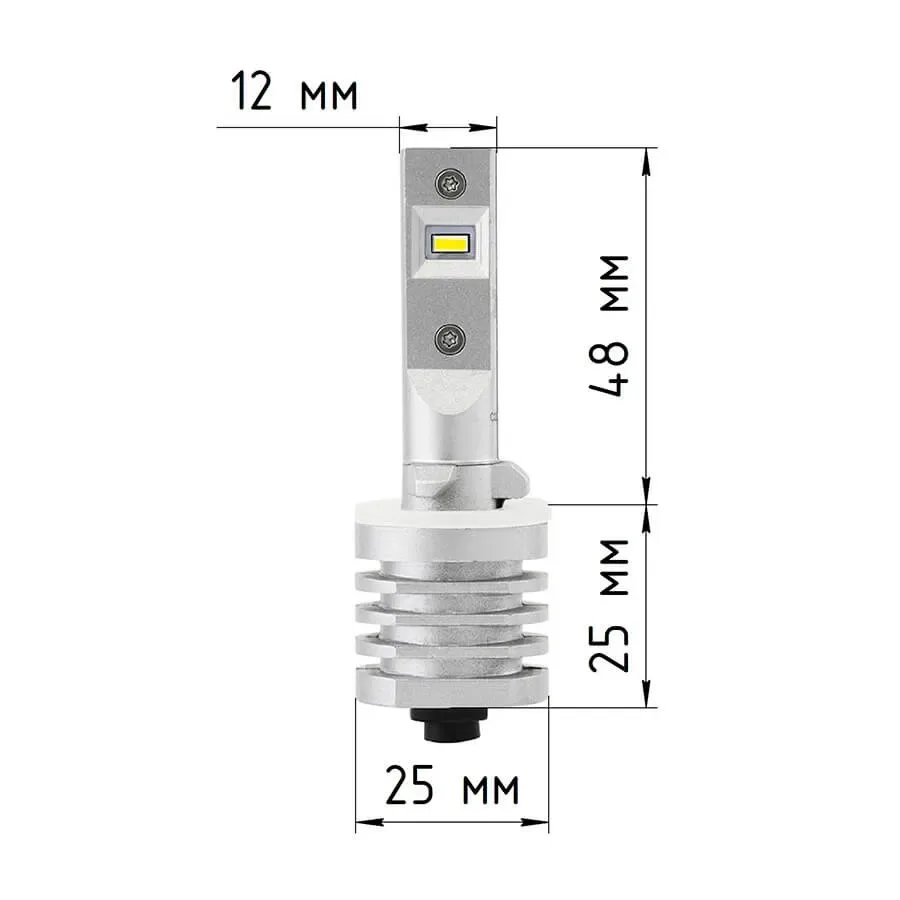 Светодиодные LED лампы ElectroKot Atomic 12-24V H27 PRO CSP 6000K к-т 2шт
