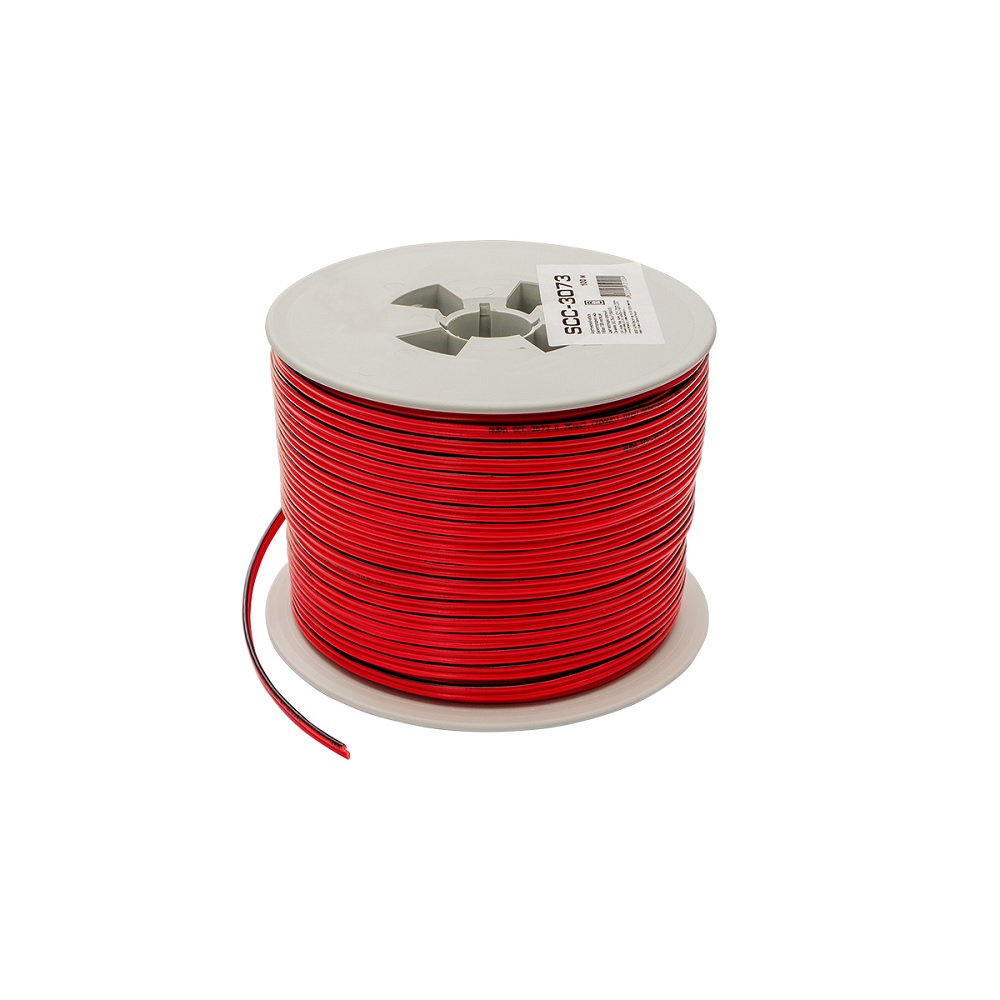 Кабель акустический 2*0.75 мм2 AURA SCC-3073 красный (бухта 100м) 100% медь