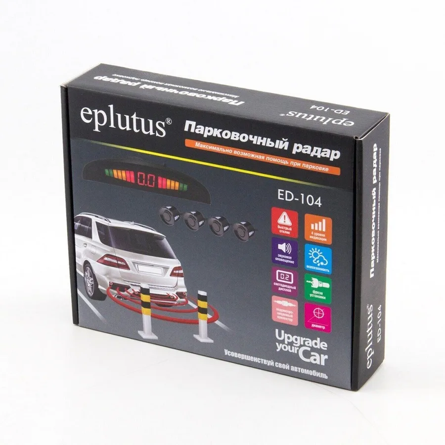Парктроник Eplutus ED-104 Black (4 датчика)