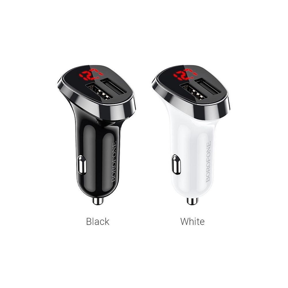 АЗУ USB порт BOROFONE BZ15 2.4А + вольтметр