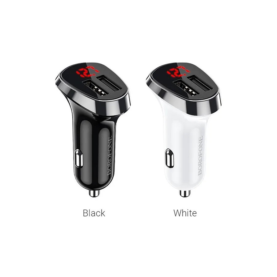 АЗУ USB порт BOROFONE BZ15 2.4А + вольтметр