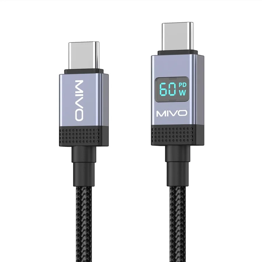 Кабель Type-C MIVO MX-18T 60W, 3A , 1м