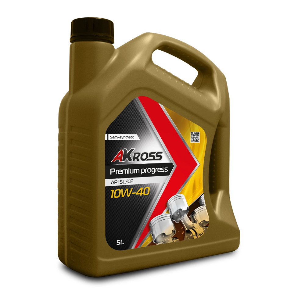 Масло моторн. AKross PREMIUM PROGRESS 10W-40 SL/CF 5 л п/синт.