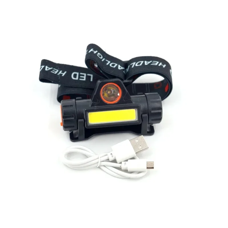 Фонарик налобный HT-665/669/5501/8101 (зарядка через microUSB)