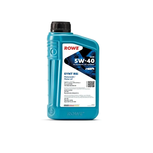 Масло моторное ROWE Hightec SYNT RSI 5w40 A3/B4,SN/CF 1л