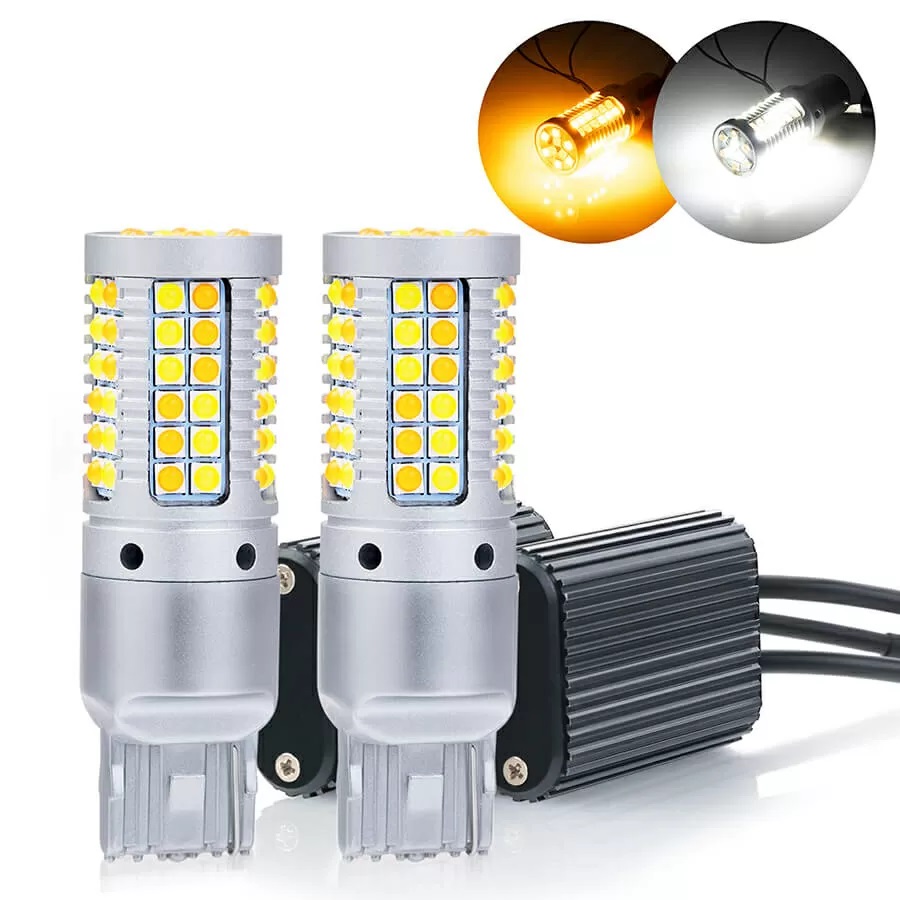 Ходовые огни в поворотники 2 в 1 ElectroKot ZR69 в штатные патроны W21W - 7440 2 шт