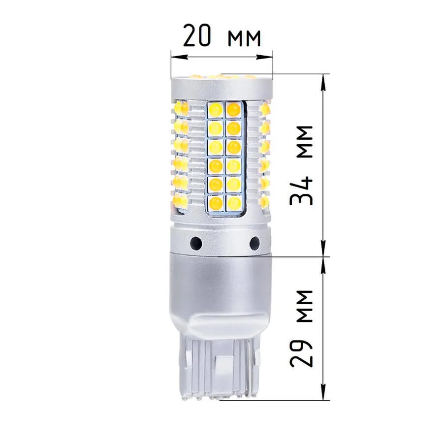 Ходовые огни в поворотники 2 в 1 ElectroKot ZR69 в штатные патроны W21W - 7440 2 шт